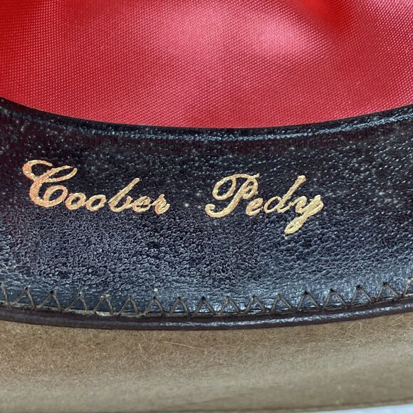 Akubra Coober Pedy Felt Hat Men's Size 55 Brown Cowboy Outback Style - Picture 11 of 14